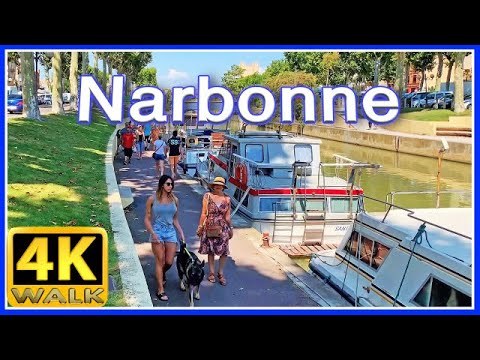 【4K】WALK Narbonne FRANCE 4k video SLOW TV travel channel HDR