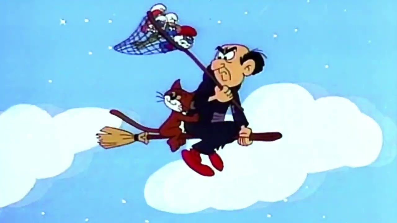 Gargamel la bruja voladora • Los Pitufos • Dibujos animados para niños