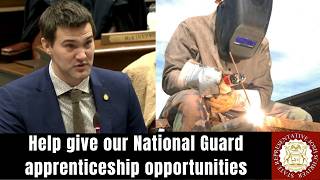 'Good Policy For Workforce Development': Rep. Schriver Pushes for MI Nat-Guard Apprenticeship Credit