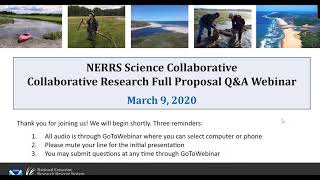 Q&A Webinar for Collaborative Research Full Proposals