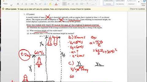 rocket physics problem