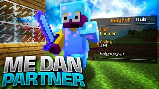 ASI es JUGAR con RANGO PARTNER en HOLYHCF!!🤑 | Minecraft HCF