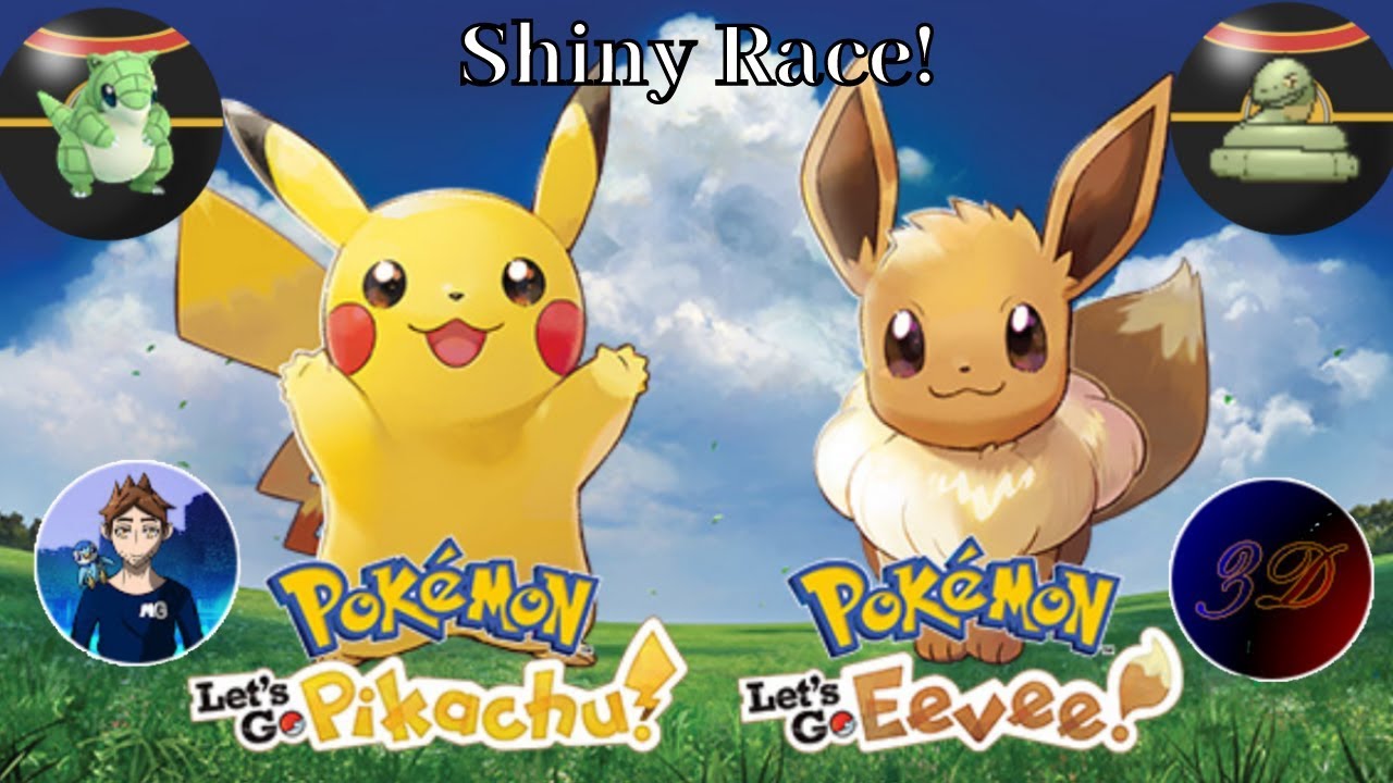 Let's Go Pikachu/Eevee Shiny Race! (With Mavz Gaming