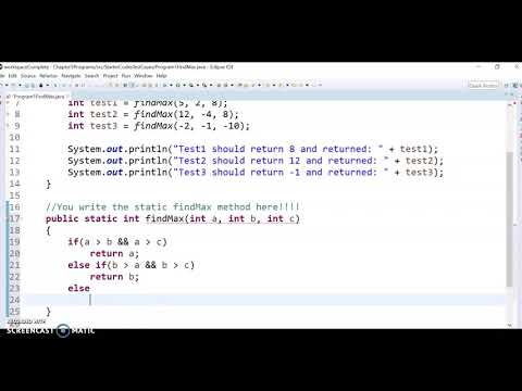 Help with Chapter 5 program 1 (findMax)