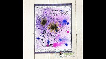 Unity Quick Tip: Dylusions Spray Ink Card