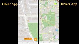 Driver and Client Apps Communication. screenshot 1