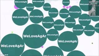 Agar io - Private Server with bots - Splitting into 100+ Pieces
