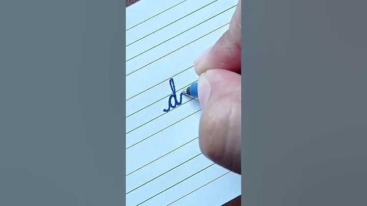 How to write small (letter d) | Cursive writing a to z #cursivewriting #handwriting  #shorts