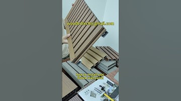 how to install wpc fluted wall panel #howtoinstallwpcflutedwallpanel
