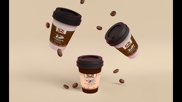 "☕ 3D Coffee Advertisement | Realistic Maya Modeling & Animation 🌟"