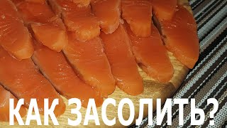 🐠Как Засолить Красную Рыбу! Сухой Посол Красной Рыбы