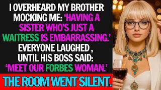 I Overheard Brother Mocked My Waitress Job At Christmas Dinner,Then His Boss Called Me Forbes Woman. News