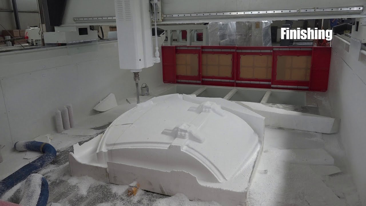 Car Hood EPO EPS Foam FRP Mold Making Milling CNC Machine #foammoldmillingmachine#cncmachine#carhood
