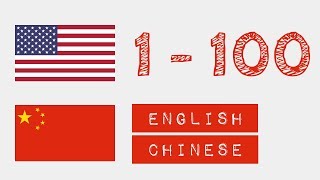 从1到100的数字- 英语 - 中文 