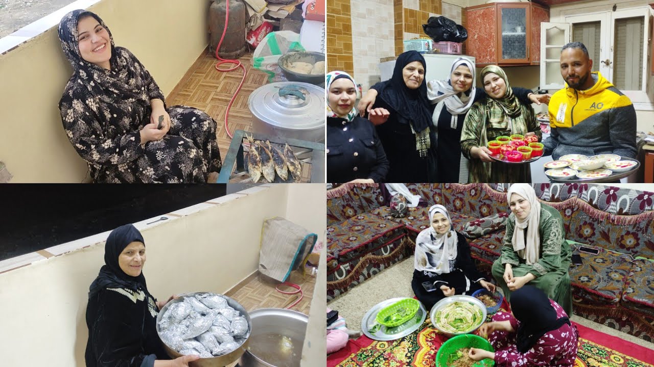 كواليس❗وتجهيزات العزومه قبل✋وبعد كل حاجه معاكم على 💪 الطبيعة بمساعدة امى🧕 واختى 👸وسلفتى😘 وحماتى #