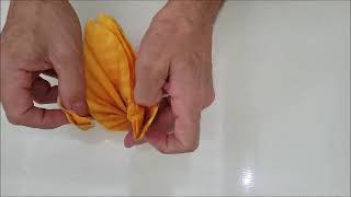 Conch Shell Folding Tutorial - 3D Origami Napkins