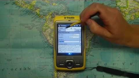 GPS Trimble Training 4 - Using TerraSync on the Juno Trimble GPS