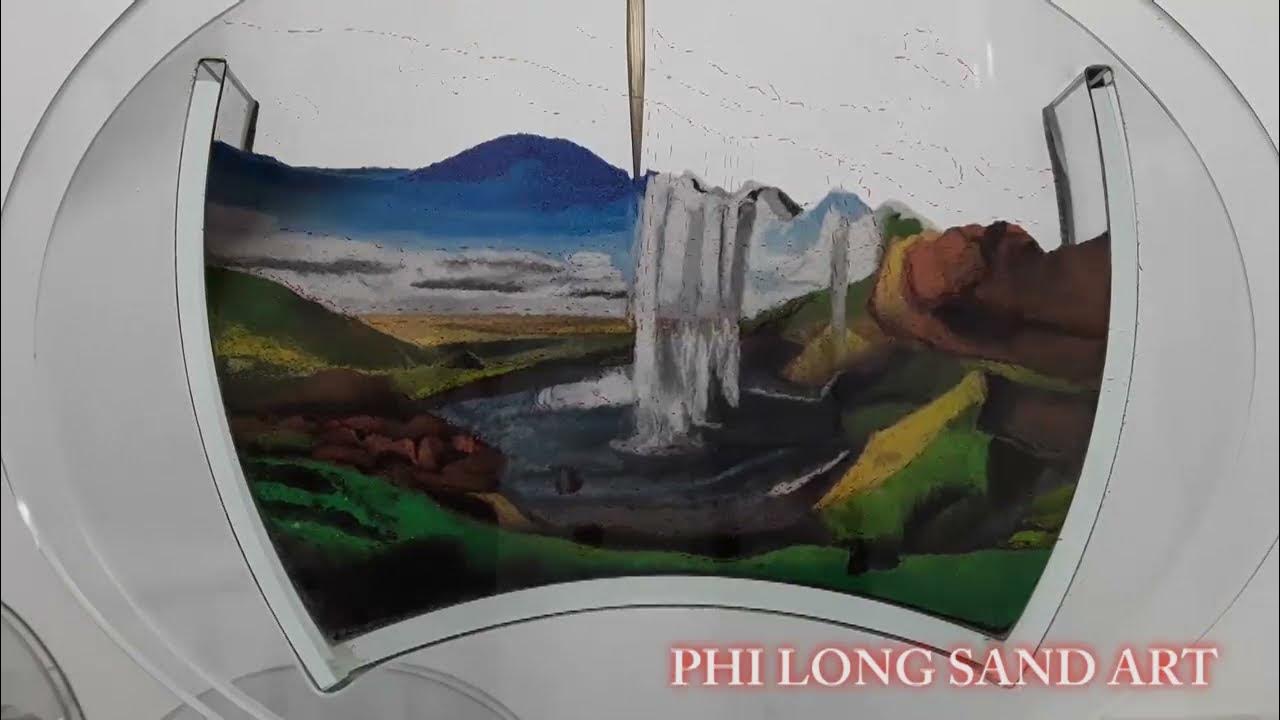 Water Fall 春の滝 Sand Painting Sand Art Vietnam YouTube