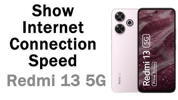 How to show internet connection speed on status bar in redmi 13 g5 | Enable Internet Speed Meter