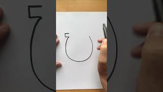 How to draw a Horse Shoe