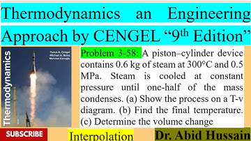 T-v diagram?, T2?, Volume change? |P 3-58|ThermodynamicsAn EngineeringApproachbyCENGEL9thEdition