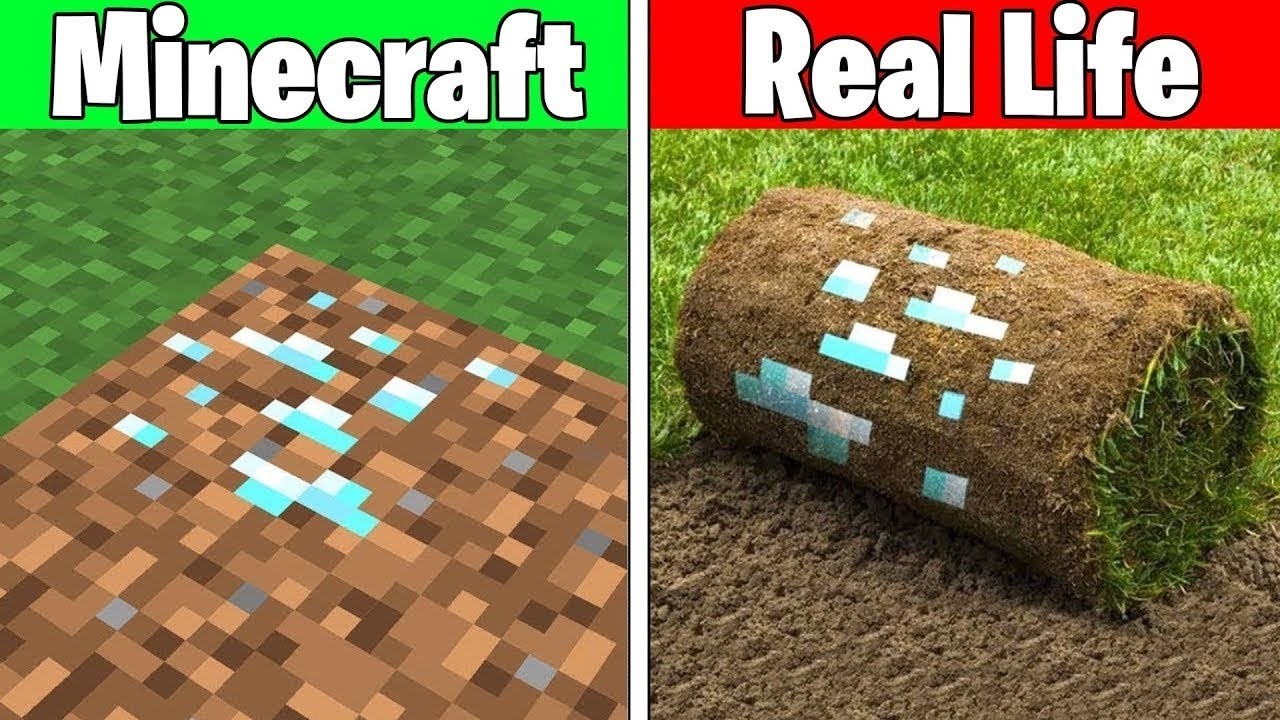 Real Life vs Minecraft | Realistic Minecraft, Water, Lava, Slime, Fire, Villager #878