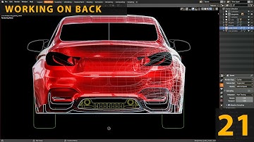 Blender 2.9 Car Modeling BMW M4 Tutorial  (part 21)