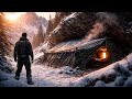 Alone in the Frozen Mountains — Building a Hidden Survival Shelter (Full Story)