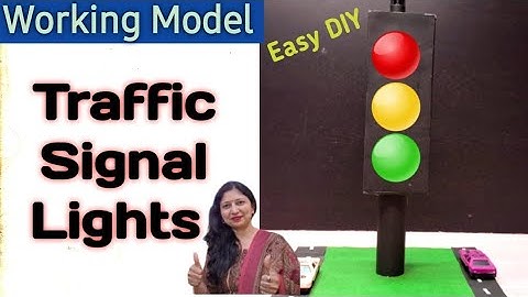 Working Model of Traffic lights/Traffic signal lights school project for exhibition/Kansal Creation