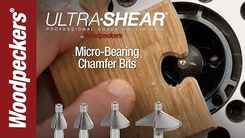 Ultra-Shear Micro-Bearing Chamfer Bits | Woodpeckers Tools