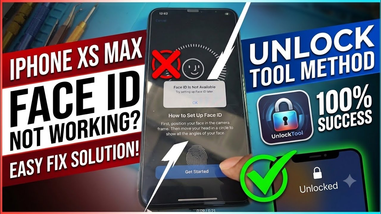 iPhone XS Max Face ID Not Working Fixed | UnlockTool Fix Solution