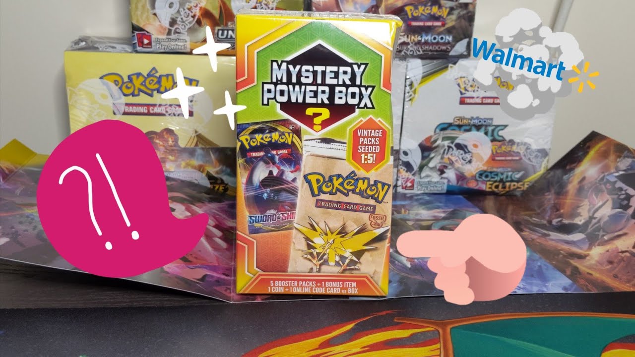 Walmart Exclusives Pokemon Mystery power box? did I get a Vintage? 2020