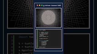 Python Turtle Spiral Art 🌀 | Mesmerizing Geometric Pattern