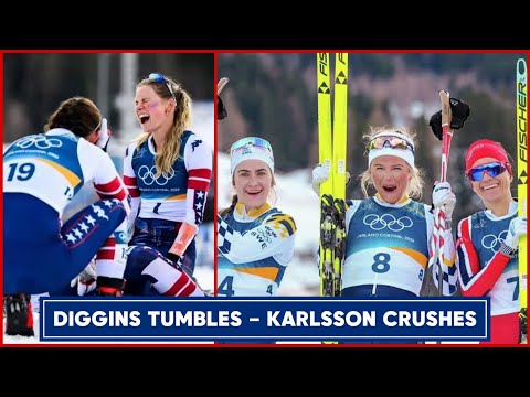 JESSIE DIGGINS' DEVASTATING CRASH Sparks Olympic Drama, Finishing with Frida Karlsson's 🥇