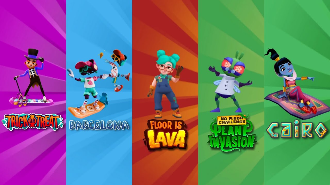 SUBWAY SURFERS 5 DIFFERENT CITY ON 5 DIFFERENT CHALLENGES || SUBWAY SURFERS HAUNTED HOOD 2024