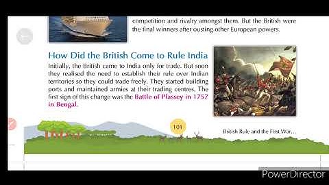British Rule and the First War of Independence EVS class 5 chapter-17  in Hindi