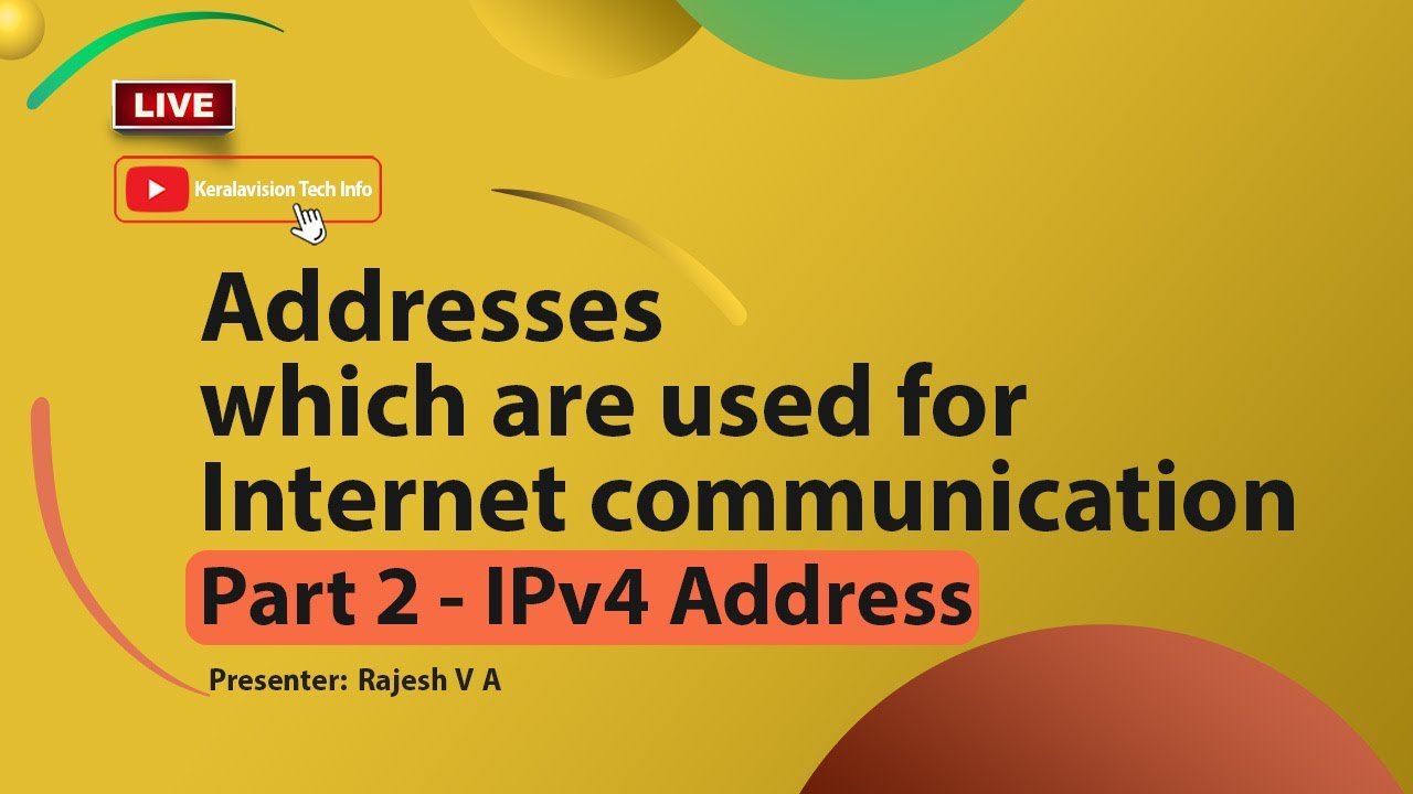 🔵 LIVE Class🔵 Addresses which are used for Internet communication- Part ...