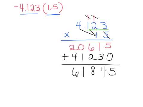multiplying decimals