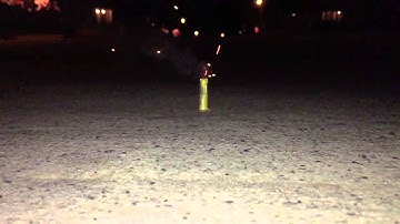 Firework being lit up in slow motion HD