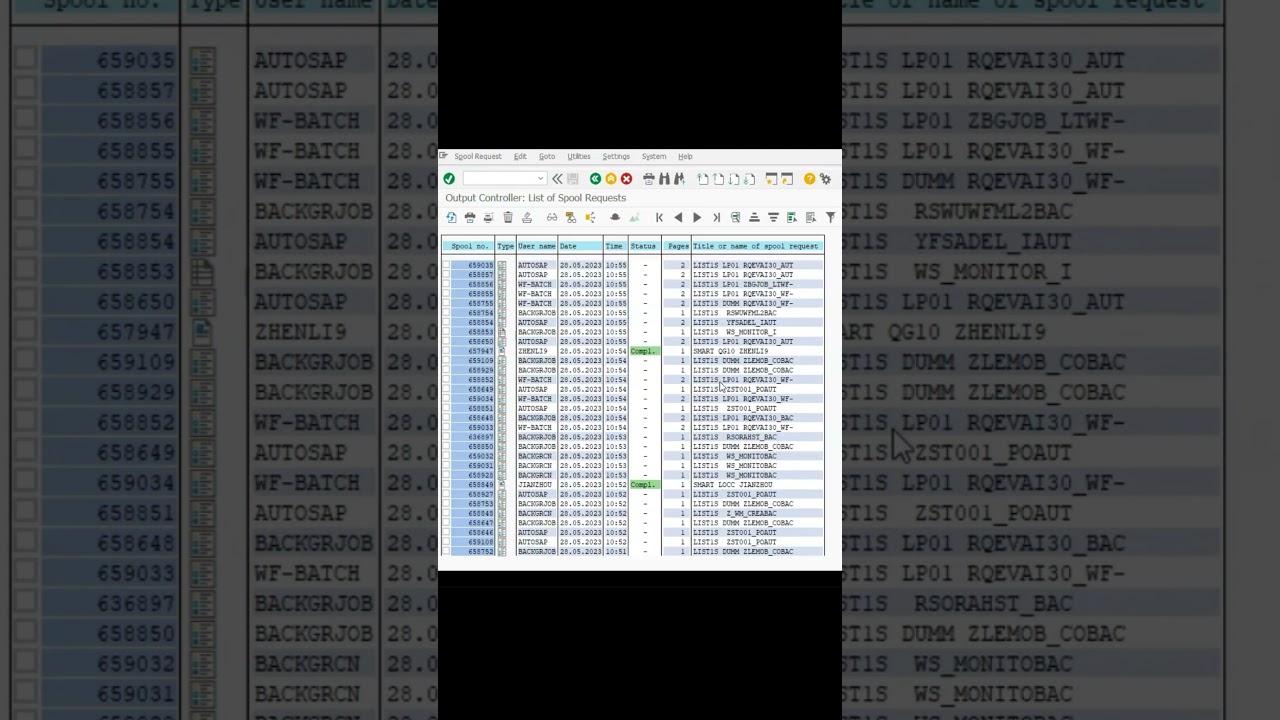 SAP Monitoring: Exploring SP01