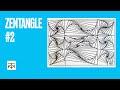 EASY and SATISFYING Zentangle #2: relaxing spiral optical illusion doodle