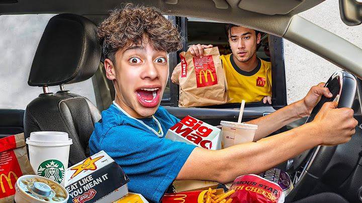 Megettem minden DRIVE THRU egy nap alatt