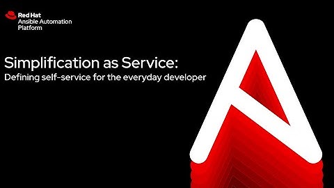 Simplification as Service - Defining self-service for the everyday developer