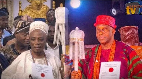 SOUN OF OGBOMOSHO OBA GHANDI AFOLABI OLAOYE VISIT NEW OLUBADAN OBA SENATOR RASHEED ADEWOLU LADOJA 