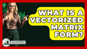 What Is A Vectorized Matrix Form? - The Friendly Statistician