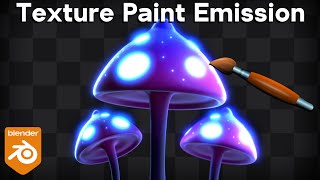 How to Texture Paint Emission Maps (Blender Tutorial)