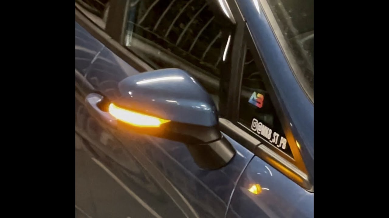 MK8 Fiesta ST - AUTOBEAM CLEAR Sequential wing mirror indicators installation 💡