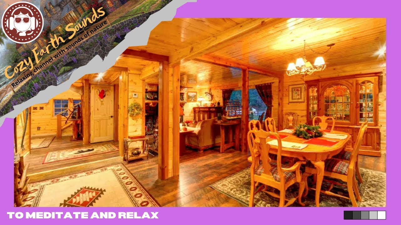 🍁Cozy dining room in winter afternoon next to the warmth of the bonfire