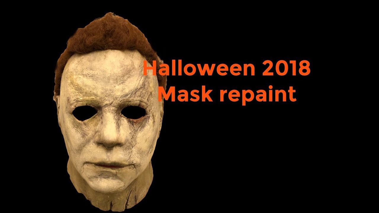Halloween 2018 mask repaint - YouTube