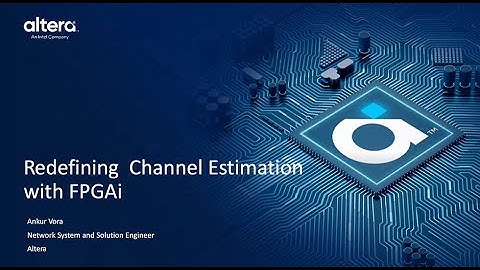 Demo: AI-Driven Channel Estimation with Altera® SoC FPGAs | Boost 5G Throughput & Efficiency